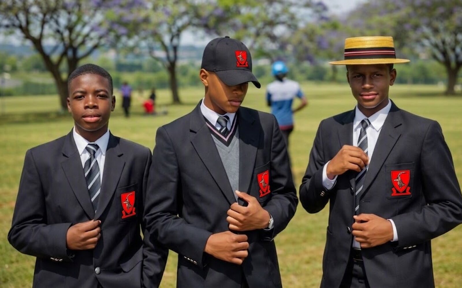 Full school dress worn on the playing fields.